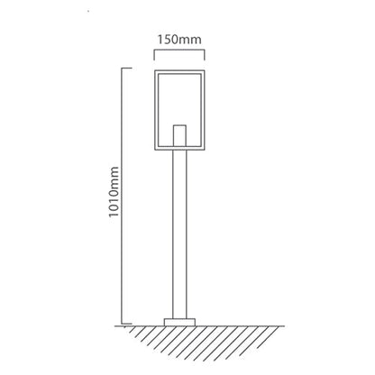 Eurolux Lighting: Outdoor Light Eurolux - Alamonte 1 1LT Bollard Black - Lighting, Lights - O519