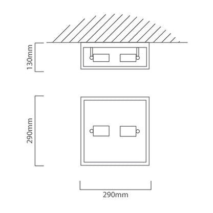 Eurolux Lighting: Outdoor Light Eurolux - Alamonte 1 Ceiling Light Black - Lighting, Lights - O516