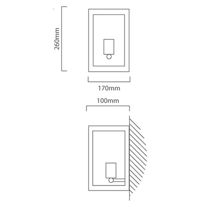 Eurolux Lighting: Outdoor Light Eurolux - Alamonte 1 Wall Light Black - Lighting, Lights - O394