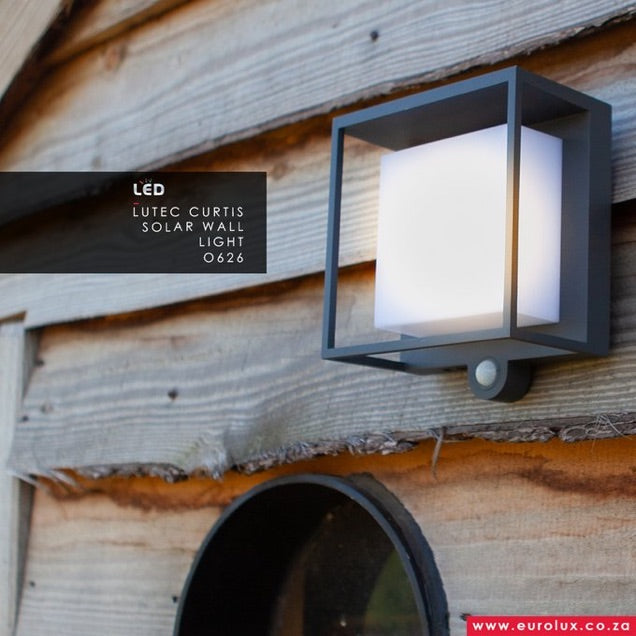 Eurolux Lighting: Outdoor Light Eurolux - Curtis Solar Wall Light and Sensor Grey LED 3w 3000K - Lighting, Lights - O626
