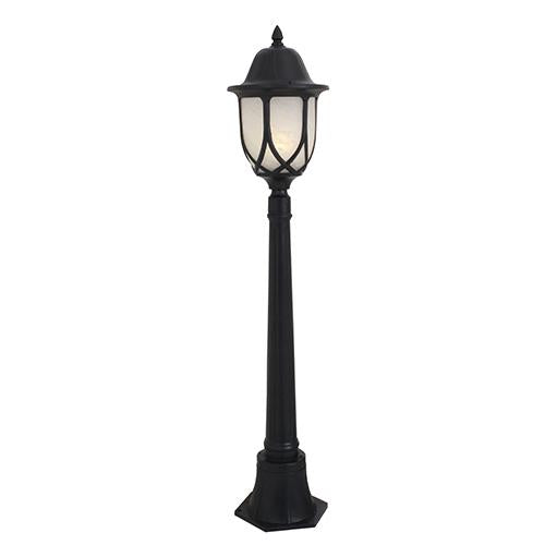 Eurolux - Lantern 6 Panel Alab. 1LT Pole Black
