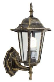 Eurolux - Lantern 6 Panel Up/Facing Black Gold