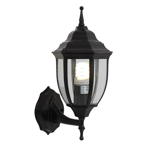 Eurolux - Lantern 6 Panel Up Facing Black