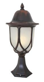 Eurolux - Lantern Alab. Pedestal Rust