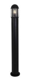 Eurolux - Lourve Narrow Bollard Black