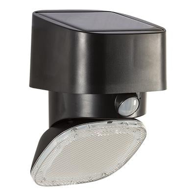 Eurolux - Mars 2 Solar and Sensor Wall Light Black