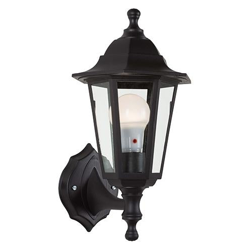 Eurolux - Plastic Lantern 6 Panel Up Facing Black