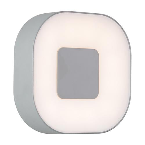 Eurolux - Ublo LED Square Ceiling/Wall Light Silver 8w