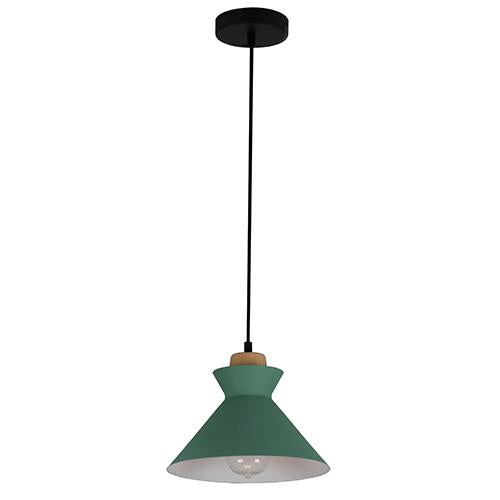 Eurolux - Charlotte Pendant 255mm Green/Wood