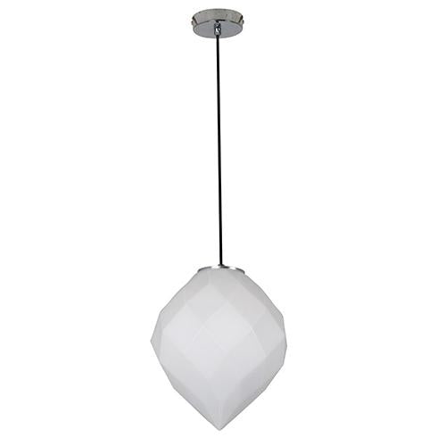 Eurolux - Como Pendant Chrome with Opal Glass