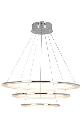 Eurolux - Hemisphere 3LT Pendant 800mm Chrome