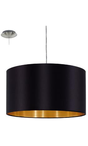 Eurolux - Maserlo Pendant 380mm Black and Gold