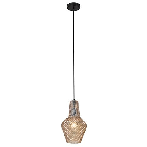 Eurolux - Milano Pendant 180mm Amber Glass