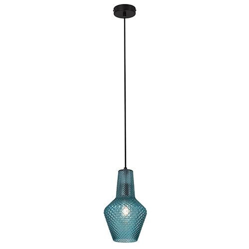 Eurolux - Milano Pendant 180mm Blue Glass