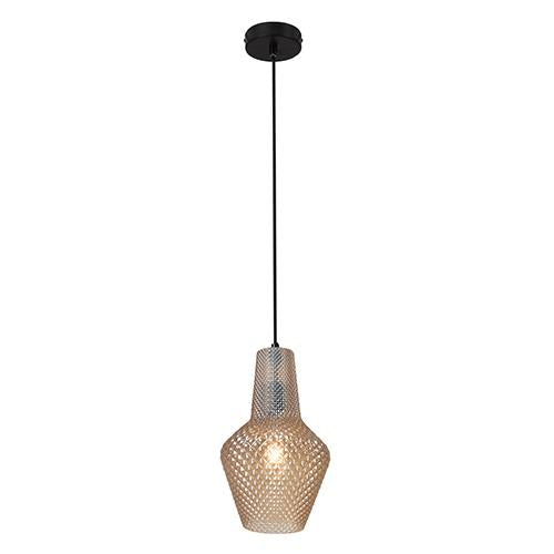 Eurolux - Milano Pendant 245mm Amber Glass