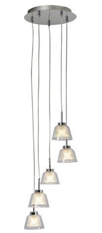 Eurolux - Monarch 5LT Pendant 260mm Chrome