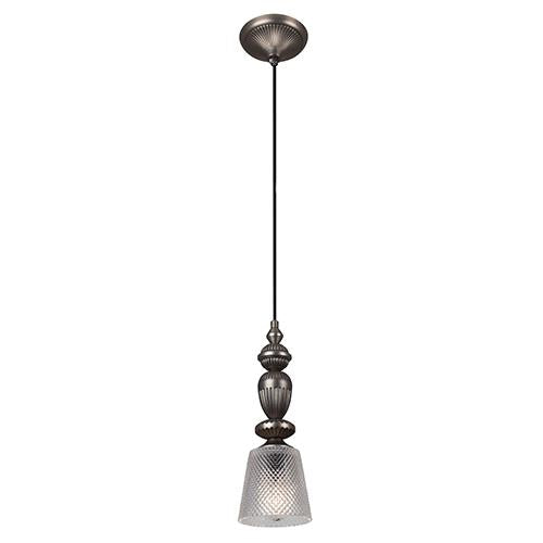 Eurolux - Nottingham Pendant Black and Clear Glass