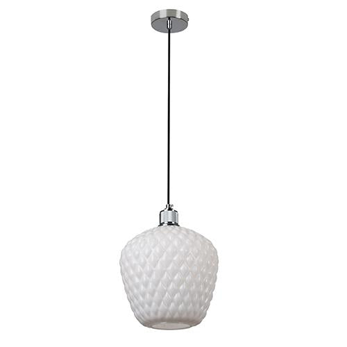 Eurolux - Oslo Pendant 250mm White Glass