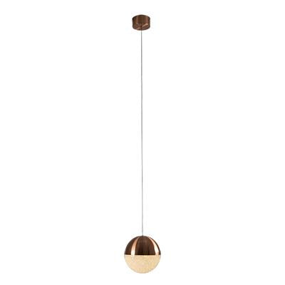 Eurolux - Pendant 200mm Copper/Crystal Affect