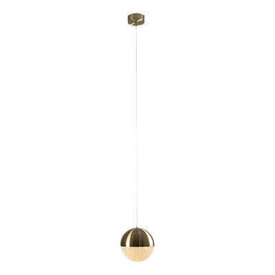 Eurolux - Pendant 200mm Satin BrasSatin Chromerystal Affect