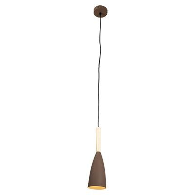 Eurolux - Pendant Sanded 100mm Coffee/Light Wood