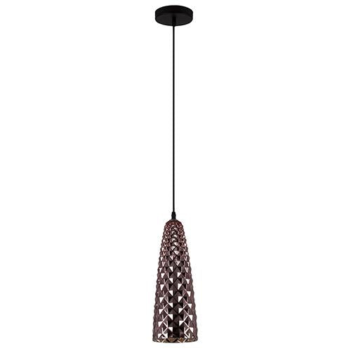 Eurolux - Rhine Pendant 130mm Copper Glass