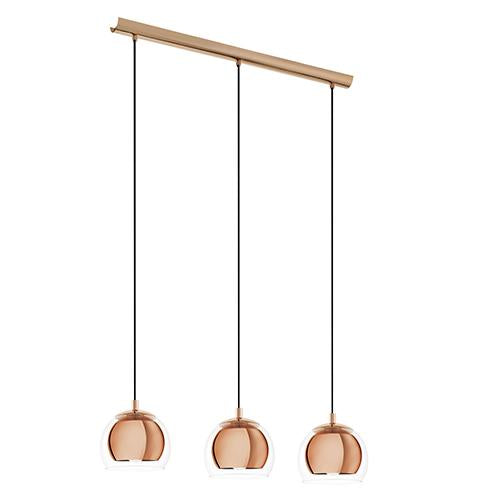 Eurolux - Rocamar 3LT Pendant 780mm Copper