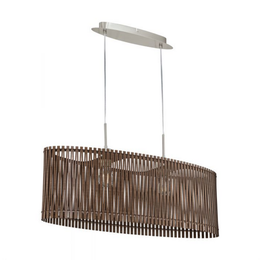 Eurolux - Sendero Pendant 775mm Brown Wood - Lighting, Lights - P176BO