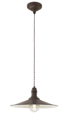 Eurolux - Stockbury 1LT Pendant 360mm Antique Brown