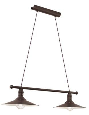 Eurolux - Stockbury 2LT Pendant 800mm Antique Brown