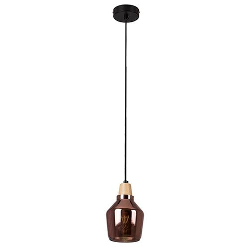 Eurolux - Tallinn Pendant 130mm Copper Glass