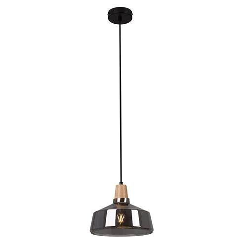 Eurolux - Tallinn Pendant 240mm Smokey Glass