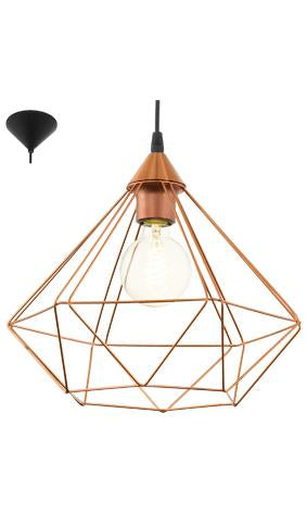 Eurolux - Tarbes Pendant 325mm Copper