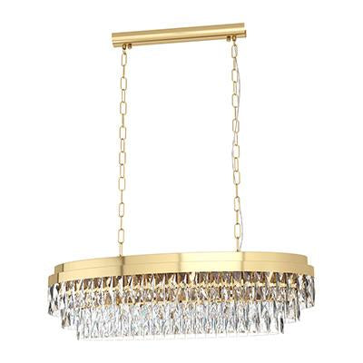 Eurolux - Valparaiso 10LT Pendant 905mm Gold/Crystal