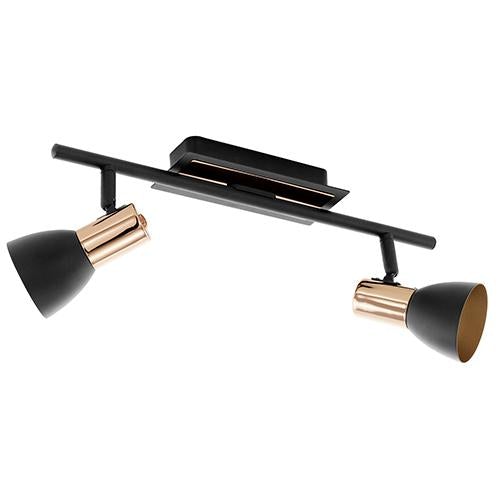 Eurolux - Barnham LED 2LT Spotlight 390mm Black/Copper