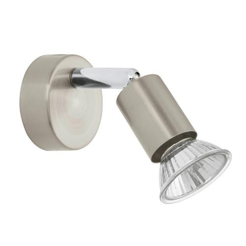 Eurolux - Buzz 1LT Spot Light 85mm Satin Chrome