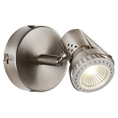 Eurolux - Deco 1LT Spot Light 80mm Satin Chrome