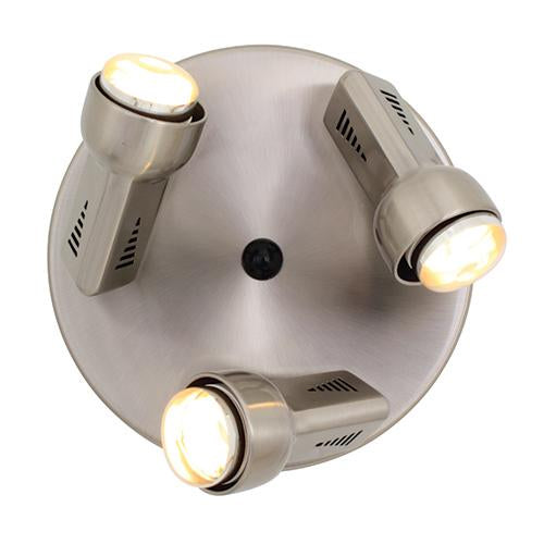 Eurolux - Delta 3LT Spot Light 235mm Satin Chrome