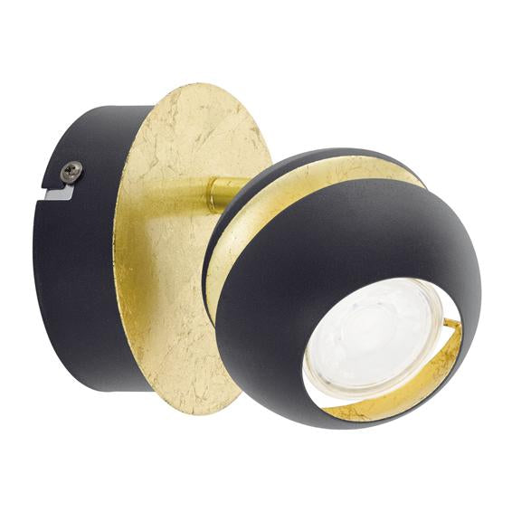 Eurolux - Nocito LED 1LT Spotlight 145mm Black and Gold