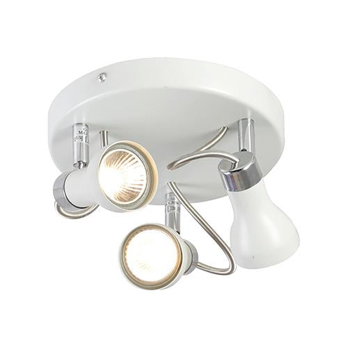 Eurolux - Swan 3Lt Spot Round White & Chrome