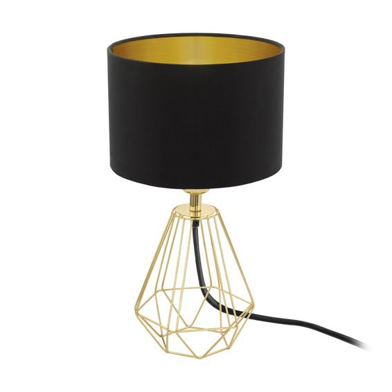 Eurolux - Carlton2 Table Lamp 165mm Black and Gold