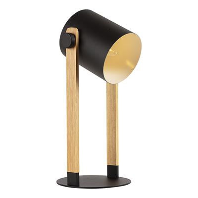 Eurolux - HornWood Table Lamp 180mm Black/Wood