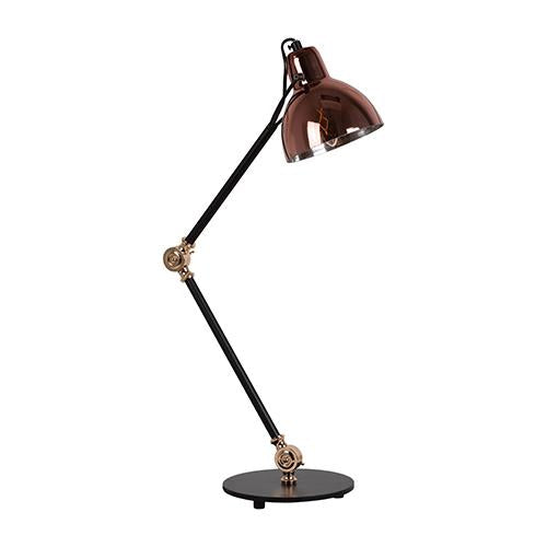Eurolux - Siena AdjusTable Table Lamp 180mm Black/Copper