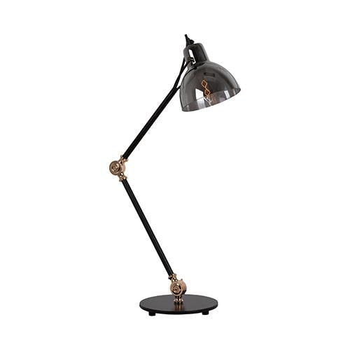 Eurolux - Siena AdjusTable Table Lamp 180mm Black/Smokey