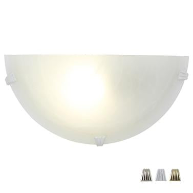 Eurolux - Alabaster Wall Light 300mm and Set of 3 Clips