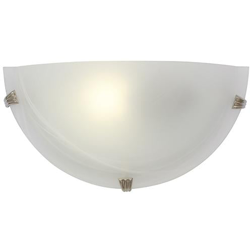 Eurolux - Alabaster Wall Light 300mm Satin Chrome