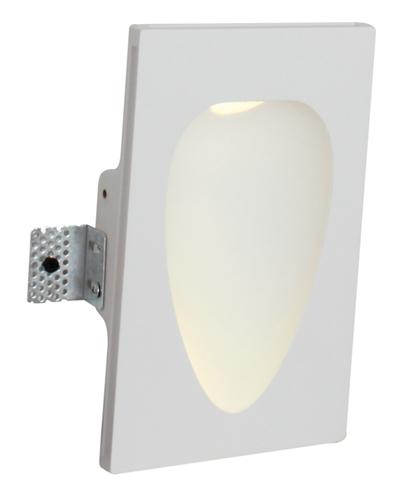 Eurolux - Gypsum Recessed Wall Light 145mm White