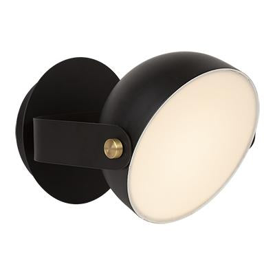 Eurolux - Pickman Round Wall Light Black