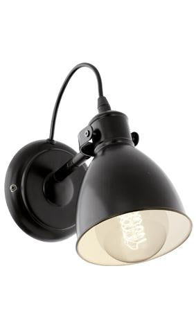 Eurolux - Priddy Wall Light Black