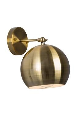 Eurolux - Round Wall Light Antique Brass